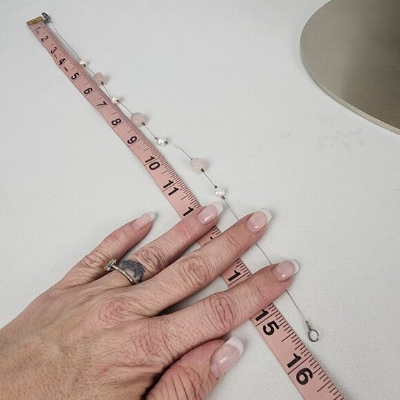 Silpada Rose Quartz & Pearl 925 Silver Necklace - Picture 7 of 7